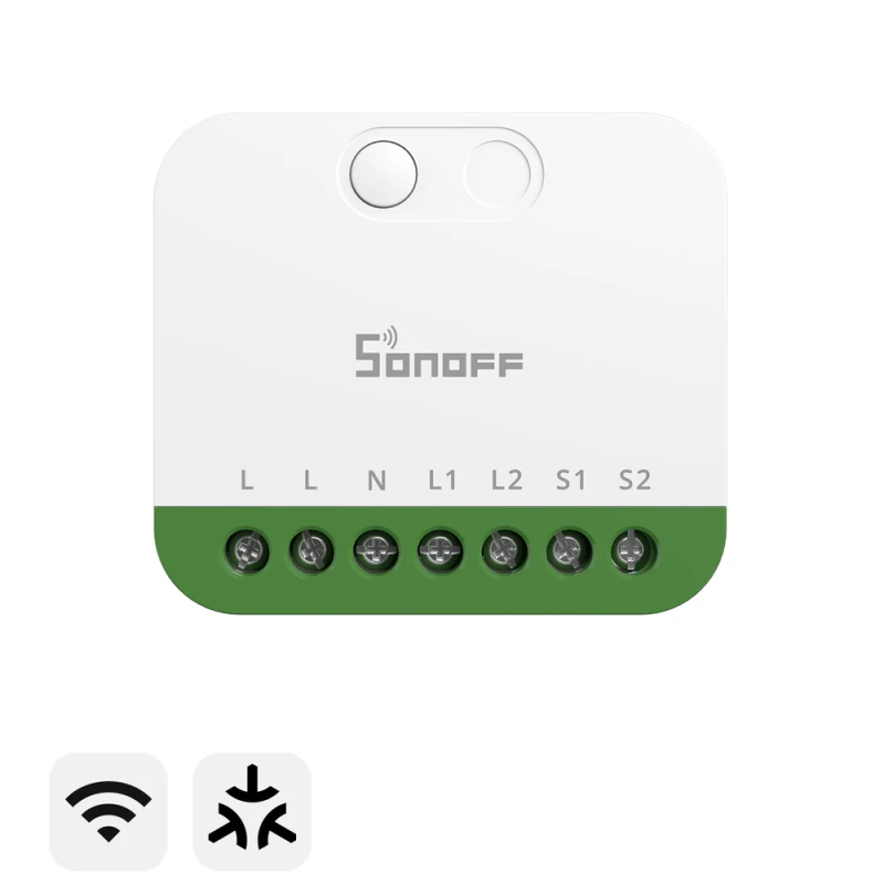 SONOFF MINI DUO 2-Gang Matter Over WiFi Smart Switch | MINI-2GS