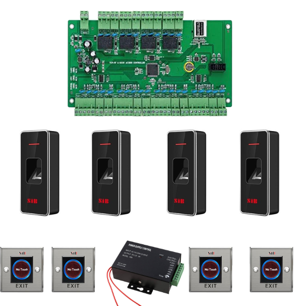 SIB- Fingerprint Reader4 Door Access Control System
