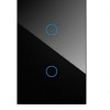 K.sozar - Zigbee 2 Gang Smart Wall Switch Glass touch Black, White& Grey