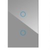 K.sozar - Zigbee 2 Gang Smart Wall Switch Glass touch Black, White& Grey