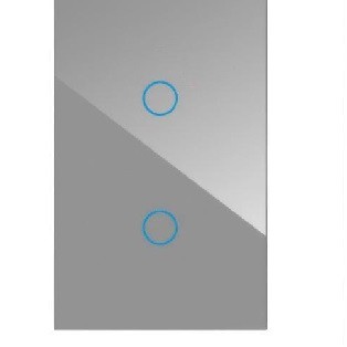K.sozar - Zigbee 2 Gang Smart Wall Switch Glass touch Black, White& Grey