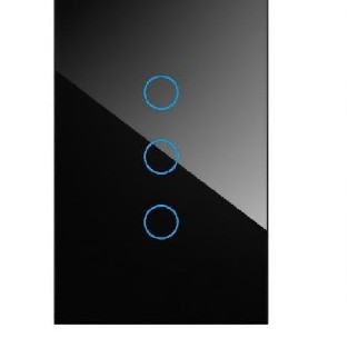 K.sozar - Zigbee 3 Gang Smart Wall Switch Glass touch Black, White& Grey