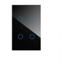 K.sozar - Zigbee 4 Gang Smart Wall Switch Glass touch Black, White& Grey