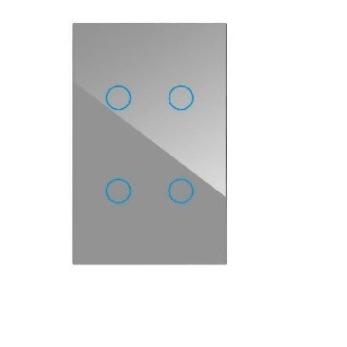 K.sozar - Zigbee 4 Gang Smart Wall Switch Glass touch Black, White& Grey