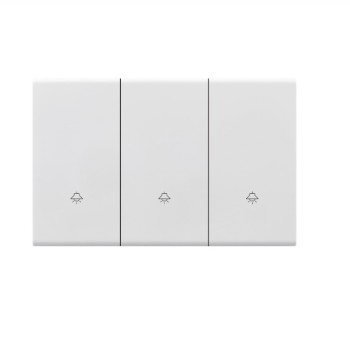 K.sozar - Wifi 3 Gang Smart Wall Switch Skin Feeling Black And White