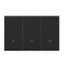 K.sozar - Wifi 3 Gang Smart Wall Switch Skin Feeling Black And White