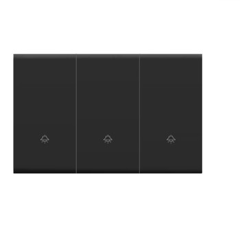 K.sozar - Wifi 3 Gang Smart Wall Switch Skin Feeling Black And White