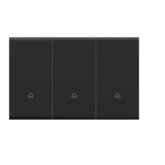 K.sozar - Wifi 3 Gang Smart Wall Switch Skin Feeling Black And White