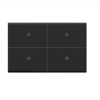 K.sozar - Wifi 4 Gang Smart Wall Switch Skin Feeling Black And White