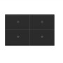 K.sozar - Wifi 4 Gang Smart Wall Switch Skin Feeling Black And White