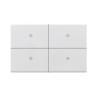 K.sozar - Wifi 4 Gang Smart Wall Switch Skin Feeling Black And White