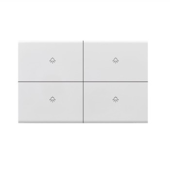 K.sozar - Wifi 4 Gang Smart Wall Switch Skin Feeling Black And White