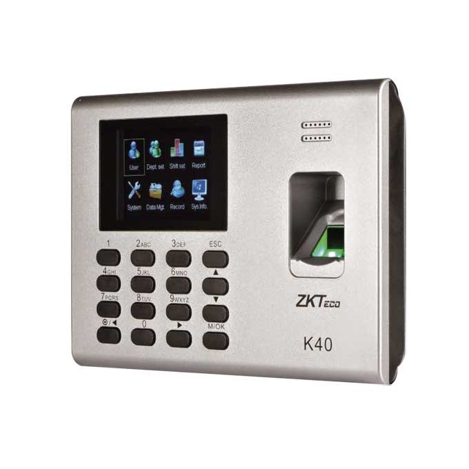 ZKTeco K40 Pro Fingerprint Time Attendance Machine with Backup Battery