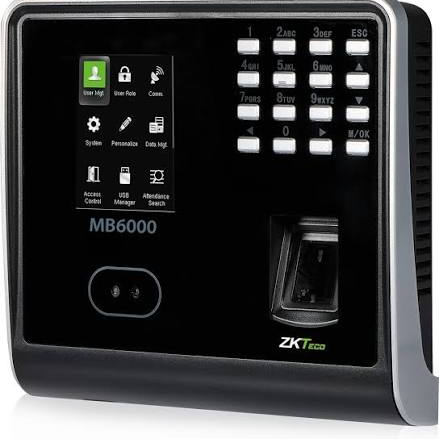 ZKTeco MB6000 Face Recognition Attendance System with Backup Battery